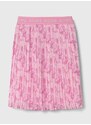Dětská sukně Michael Kors růžová barva, midi, áčková