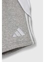Dětské kraťasy adidas Performance TIRO24 SWSHOY šedá barva, melanžové, nastavitelný pas