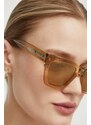Sluneční brýle AllSaints dámské, béžová barva, ALS500119154