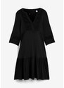 bonprix Těhotenské tunikové šaty s kojicí funkcí Černá