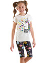 mshb&g Unicorn in Space Girl's T-shirt Tights Set