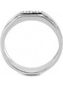 US Ocelový pánský prsten s Cubic Zirconia Ocel 316 - Legend