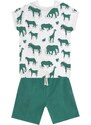 mshb&g Animals Boys T-shirt Shorts Set