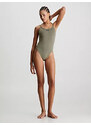 Dámské jednodílné plavky SCOOP ONE PIECE KW0KW02341LDY - Calvin Klein