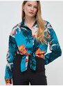 Košile Guess BOWED JUN dámská, relaxed, s klasickým límcem, W3GH93 WD8G2