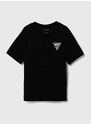 Dětské bavlněné tričko Vans ALIEN PEACE BFF černá barva, s potiskem