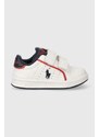 Dětské sneakers boty Polo Ralph Lauren bílá barva