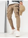 Dstreet Trendy béžové pánské kapsáčové jogger kalhoty UP