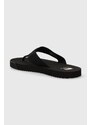 Žabky Tommy Jeans TJM ELEVATED FLIP FLOP pánské, černá barva, EM0EM01393