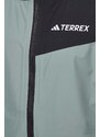 Nepromokavá bunda adidas TERREX Multi 2.5 L RAIN.RDY pánská, zelená barva, IN4770