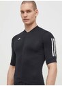 Cyklistické tričko adidas Performance černá barva, s potiskem, IR7933