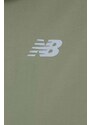 Bunda New Balance WJ41553DEK dámská, zelená barva, přechodná, oversize, WJ41553DEK