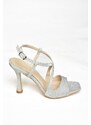 Fox Shoes S569816814 Silver Silvery Thin Heel Women's Shoes