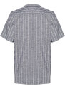Trendyol Indigo Regular Fit Flam Cotton Striped Shirt