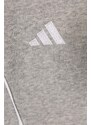 Dětská mikina adidas Performance TIRO24 SWHOODY šedá barva, s kapucí, melanžová