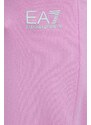 Tepláky EA7 Emporio Armani růžová barva, s potiskem