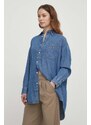 Džínová košile Polo Ralph Lauren dámská, relaxed, s klasickým límcem