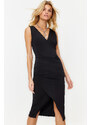 Trendyol Black Fitted Knitted Dress