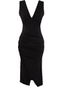 Trendyol Black Fitted Knitted Dress