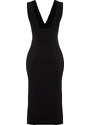 Trendyol Black Fitted Knitted Dress