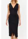 Trendyol Black Fitted Knitted Dress