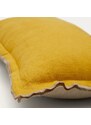 Béžovo-žlutý lněný povlak na polštář Kave Home Sagi 30 x 50 cm