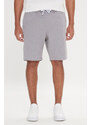 AC&Co / Altınyıldız Classics Men's Gray Melange Standard Fit Regular Cut Shorts with Pocket. Comfortable Knitted Shorts.