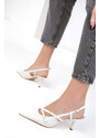 Soho Women's White Classic Heeled Shoes 18804