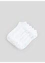 Sinsay - Sada 5 párů ponožek - bílá