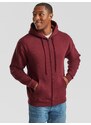 Burgundy Men's Hoodie Premium Fruit of the Loom