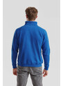 Blue Men's Sweatshirt Zip Neck Sweat Fruit of the Loom