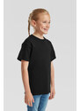 Black T-shirt for Children Original Fruit of the Loom