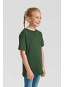 Green T-shirt for Children Original Fruit of the Loom