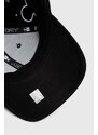 Bavlněná baseballová čepice New Era LOS ANGELES LAKERS černá barva, s aplikací