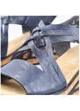 Dámské sandály na klínku Rieker 68179-14 modrá