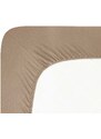 Prostěradlo Jersey Lycra Andrea Simone 140x200, milk chocolate