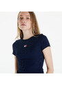 Tommy Hilfiger Dámské tričko Tommy Jeans Slim Badge Ribbed Tee Dark Night Navy