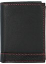 Pánská kožená peněženka černo/červená - Bellugio Eddie černá