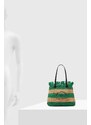 Plážová taška Karl Lagerfeld zelená barva