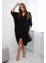 Fashionweek Italské oversize šaty s výstřihem do V pro moletky K59100-26