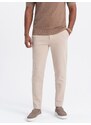 Ombre Clothing Béžové chinos kalhoty V2 PACP-0168