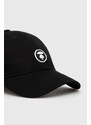 Bavlněná baseballová čepice AAPE Cotton černá barva, s aplikací, ACP4865