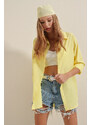 Bigdart 3900 Oversize Long Basic Shirt - Yellow