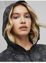 Šedá dámská lehká vzorovaná bunda Puma Blossom AOP Windbreaker - Dámské