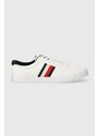 Tenisky Tommy Hilfiger ICONIC VULC STRIPES MESH bílá barva, FM0FM05072