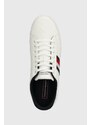 Tenisky Tommy Hilfiger ICONIC VULC STRIPES MESH bílá barva, FM0FM05072