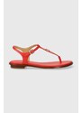 Kožené sandály MICHAEL Michael Kors Mallory dámské, červená barva, 40S1MAFA2L