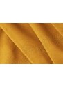 Žlutá sametová podnožka Windsor & Co Halley 94 x 94 cm