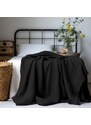 Mušelínový přehoz na postel Black
