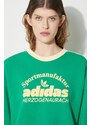 Mikina adidas Originals Retro GRX Sweat dámská, zelená barva, s potiskem, IT9872